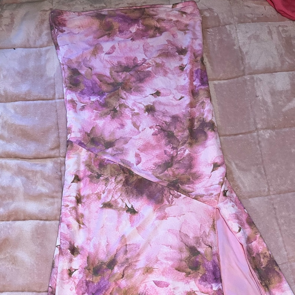Caution To The Wind Pink and Purple Floral Dress